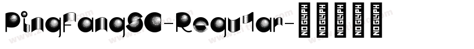 PingFangSC-Regu1ar字体转换