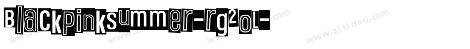 BlackPinkSummer-rg2oL字体转换