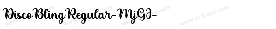 DiscoBlingRegular-MjGJ字体转换