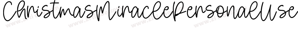 ChristmasMiraclePersonalUse-8DZ0字体转换