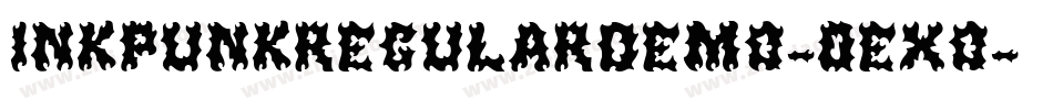 InkPunkRegularDemo-0exo字体转换