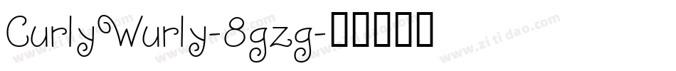 CurlyWurly-8gzg字体转换