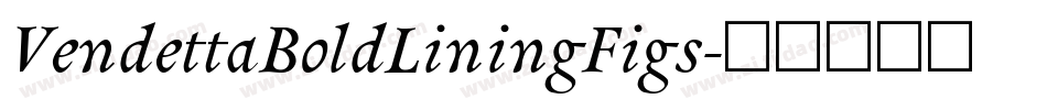 VendettaBoldLiningFigs字体转换