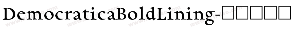 DemocraticaBoldLining字体转换