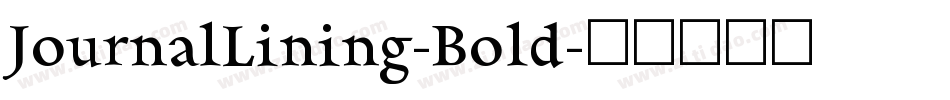 JournalLining-Bold字体转换