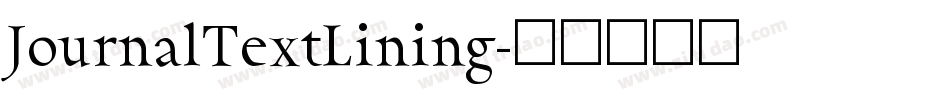 JournalTextLining字体转换