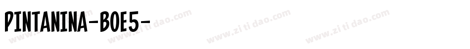 Pintanina-BoE5字体转换 Pintanina-BoE5字体转换