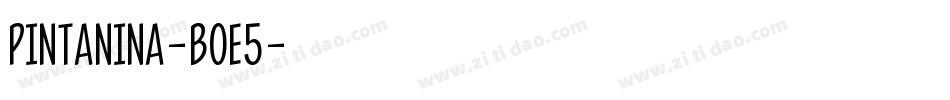 Pintanina-BoE5字体转换 Pintanina-BoE5字体转换