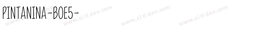 Pintanina-BoE5字体转换 Pintanina-BoE5字体转换