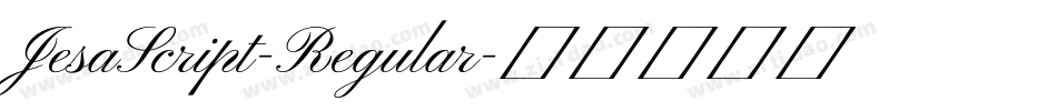 JesaScript-Regular字体转换