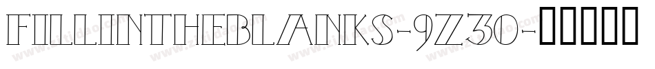 FillInTheBlanks-9z30字体转换