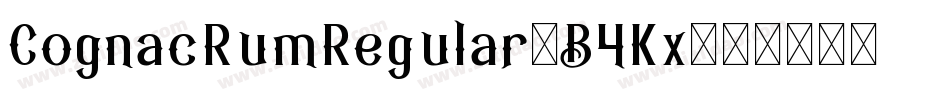 CognacRumRegular-B4Kx字体转换