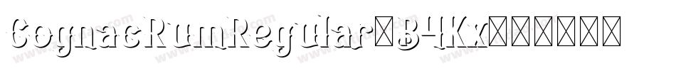 CognacRumRegular-B4Kx字体转换