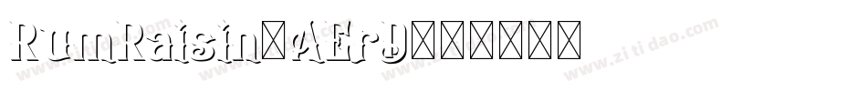 RumRaisin-AErD字体转换