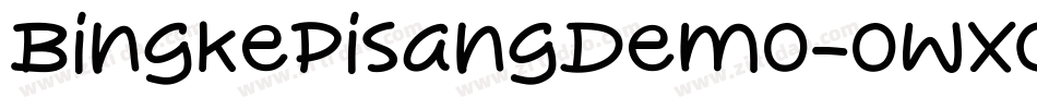 BingkePisangDemo-owXOd字体转换