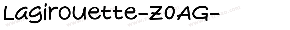 Lagirouette-z0AG字体转换