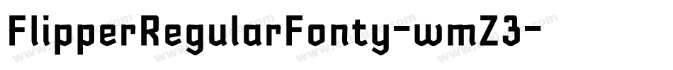 FlipperRegularFonty-wmZ3字体转换