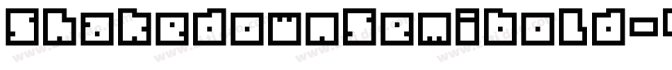ShakedownSemibold-47A9字体转换