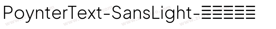 PoynterText-SansLight字体转换