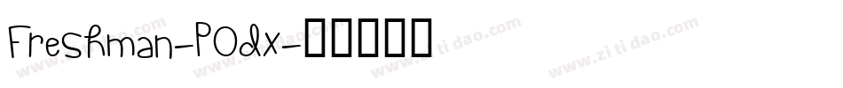Freshman-POdx字体转换