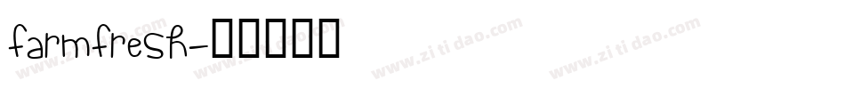 farmfresh字体转换