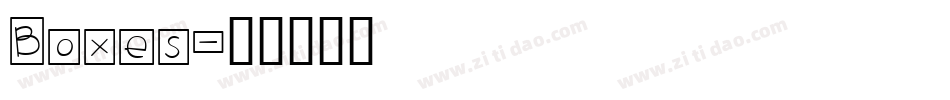 Boxes字体转换