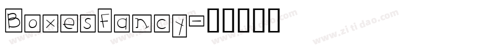 BoxesFancy字体转换