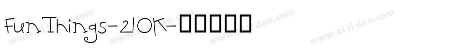 FunThings-2lOK字体转换