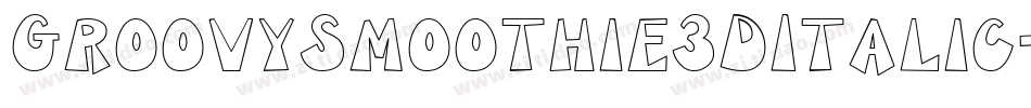 GroovySmoothie3DItalic-2p23字体转换