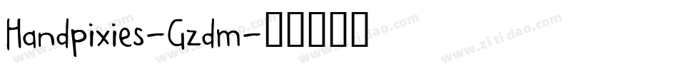 Handpixies-Gzdm字体转换