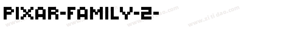 Pixar-family-2字体转换
