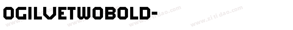 OgilveTwoBold字体转换
