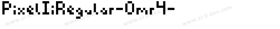 PixelIiRegular-Omr4字体转换