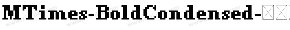 MTimes-BoldCondensed字体转换