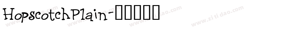 HopscotchPlain字体转换