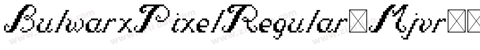 BulwarxPixelRegular-Mjvr字体转换