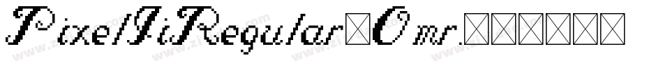 PixelIiRegular-Omr4字体转换