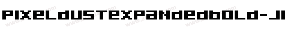 PixeldustExpandedBold-JppK字体转换