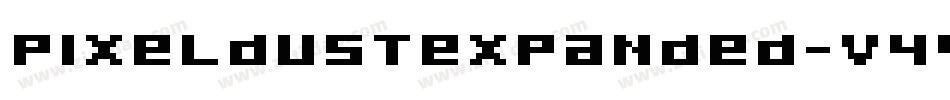 PixeldustExpanded-V44e字体转换