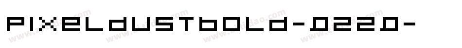 PixeldustBold-q22q字体转换