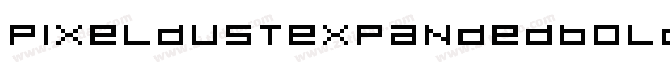 PixeldustExpandedBold-JppK字体转换