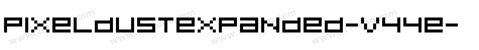 PixeldustExpanded-V44e字体转换
