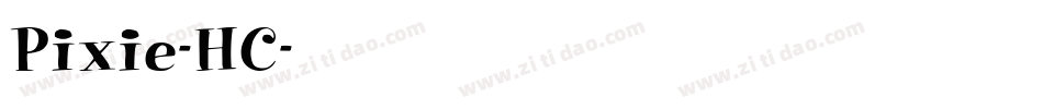 Pixie-HC字体转换