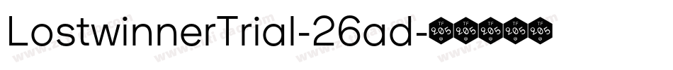LostwinnerTrial-26ad字体转换