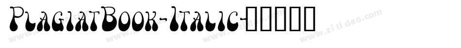 PlagiatBook-Italic字体转换
