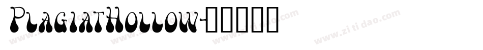 PlagiatHollow字体转换
