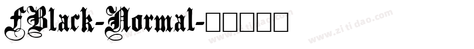 FBlack-Normal字体转换