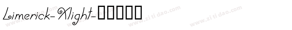 Limerick-Xlight字体转换