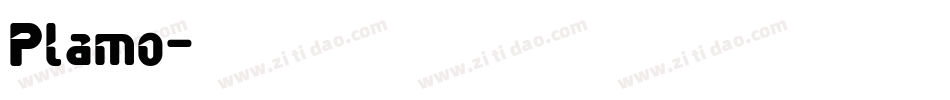 Plamo字体转换