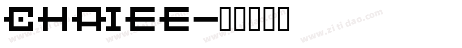 Chaiee字体转换